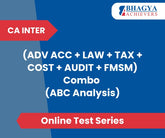 CA Inter (ADV ACC + LAW + TAX + COST + AUDIT + FMSM) Combo (ABC Analysis) Test Series (Online)